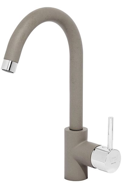 Kitchen Sink and Tap Set SINKS SOLO 560 Truffle + SINKS MIX 35 GR Accessory