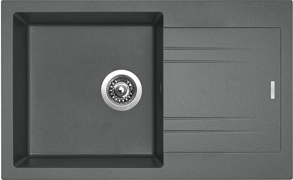Kitchen Sink and Tap Set SINKS LINEA 780 N Titanium + SINKS ENIGMA S GR Screen