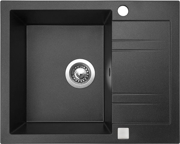 Kitchen Sink and Tap Set SINKS LINEA 600 Granblack + SINKS PRONTO GR Screen