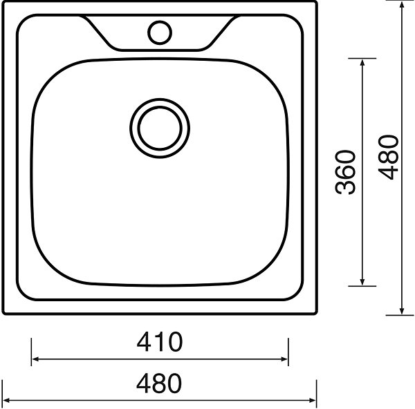 Kitchen Sink and Tap Set Sinks Classic 480 + Elka ...