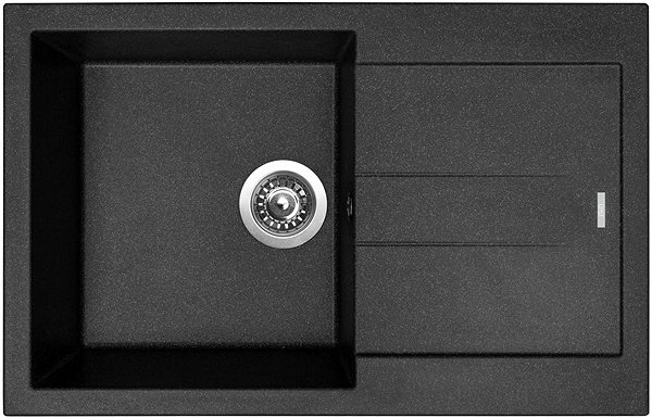 Kitchen Sink and Tap Set Sinks Amanda 780 Granblack + Mix 3 P GR ...