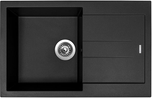 Kitchen Sink and Tap Set Sinks Amanda 780 Pureblack + Mix 3 P GR ...