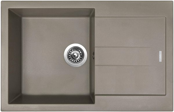 Kitchen Sink and Tap Set Sinks Amanda 780 Truffle + Mix 3 P GR ...
