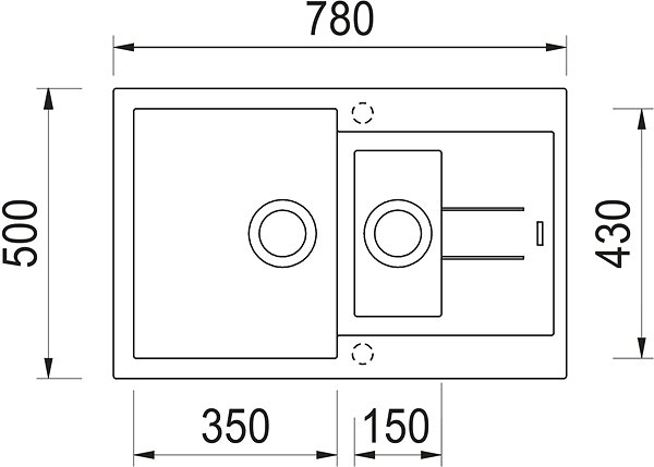 Kitchen Sink and Tap Set Sinks Amanda 780.1 Metalblack + Vitalia GR ...
