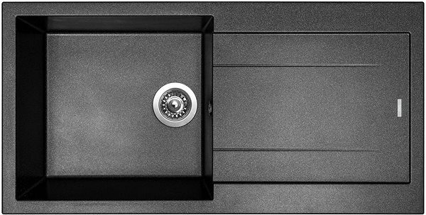 Kitchen Sink and Tap Set Sinks Amanda 990 Metalblack + Mix 3 P GR ...