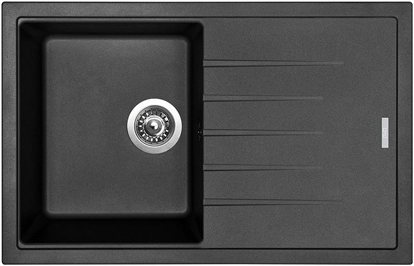Kitchen Sink and Tap Set Sinks Best 780 Metalblack + Vitalia GR ...