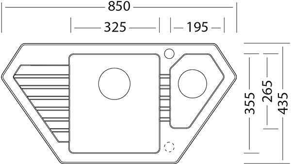 Kitchen Sink and Tap Set Sinks Bravo 850.1 Granblack + Vitalia GR ...