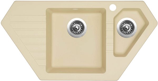 Kitchen Sink and Tap Set Sinks Bravo 850.1 Sahara + Vitalia GR ...