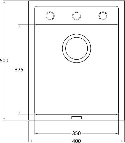 Kitchen Sink and Tap Set Sinks Classic 400 Metalblack + Vitalia GR ...
