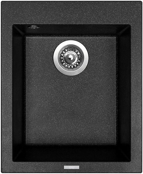 Kitchen Sink and Tap Set Sinks Cube 410 Granblack + Mix 3 P GR ...