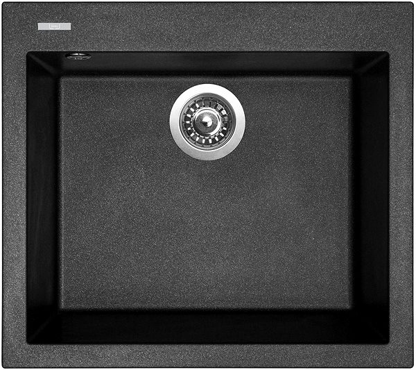 Kitchen Sink and Tap Set Sinks Cube 560 Metalblack + Mix 3 P GR ...