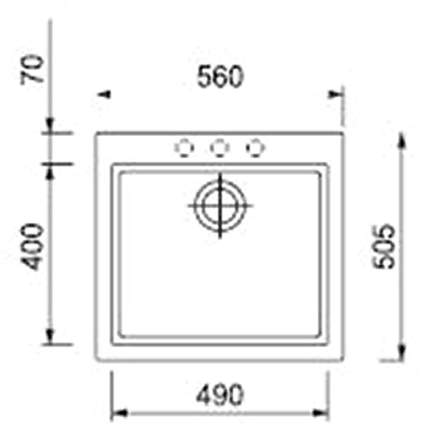 Kitchen Sink and Tap Set Sinks Cube 560 Pureblack + Mix 3 P GR ...