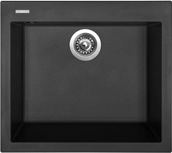 Kitchen Sink and Tap Set Sinks Cube 560 Pureblack + Vitalia GR ...
