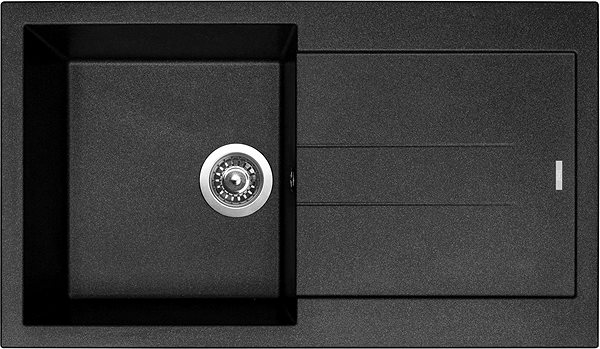 Kitchen Sink and Tap Set Sinks Infinity 860 Metalblack + Mix 3 P GR ...