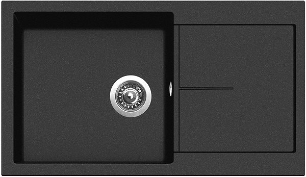 Kitchen Sink and Tap Set Sinks Infinity 860 Metalblack + Vitalia GR ...
