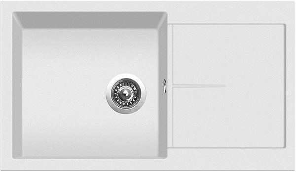 Kitchen Sink and Tap Set Sinks Infinity 860 Milk + Mix 3 P GR ...