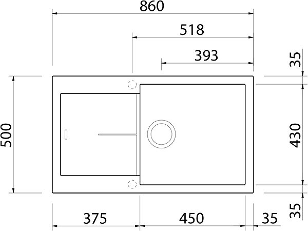 Kitchen Sink and Tap Set Sinks Infinity 860 Pureblack + Vitalia GR ...