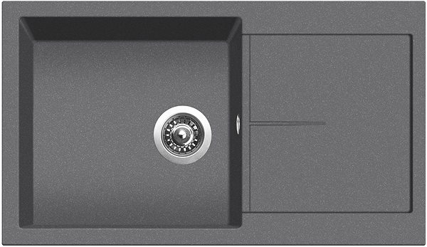 Kitchen Sink and Tap Set Sinks Infinity 860 Titanium + Vitalia GR ...
