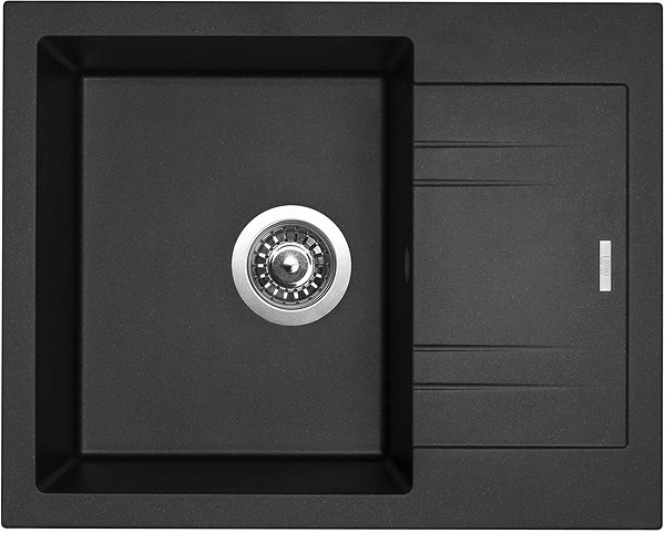 Kitchen Sink and Tap Set Sinks Linea 600 Metalblack + Vitalia ...