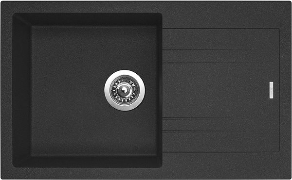 Kitchen Sink and Tap Set Sinks Linea 780 Granblack + Mix 3 P GR ...