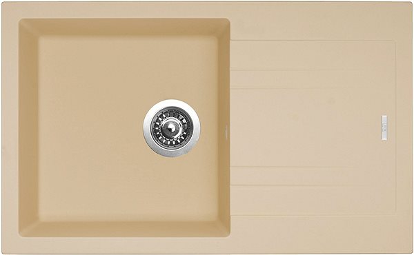 Kitchen Sink and Tap Set Sinks Linea 780 Sahara + Vitalia, black, matt ...