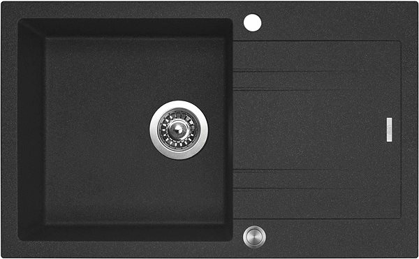 Kitchen Sink and Tap Set Sinks Linea 780 XC Granblack + Polo GR ...