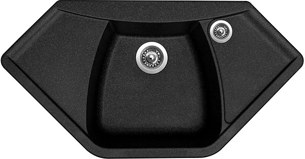 Kitchen Sink and Tap Set Sinks Naiky 980 Granblack + Flexia ...