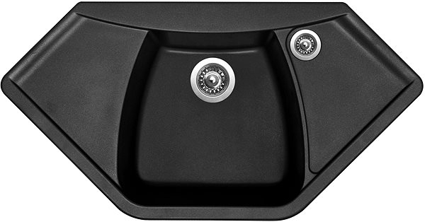 Kitchen Sink and Tap Set Sinks Naiky 980 Pureblack + Vitalia ...