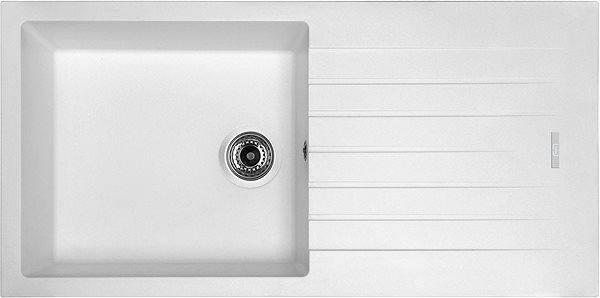Kitchen Sink and Tap Set Sinks Perfecto 1000 Milk + Mix 3 P GR ...