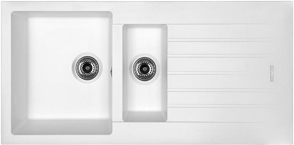 Kitchen Sink and Tap Set Sinks Perfecto 1000.1 Milk + Mix 3 P GR ...