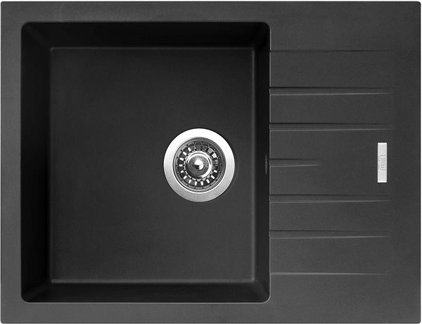Kitchen Sink and Tap Set Sinks Perfecto 650 Pureblack + Vitalia GR ...