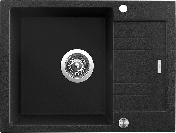 Kitchen Sink and Tap Set Sinks Rapid 580 XC Granblack + Polo GR ...