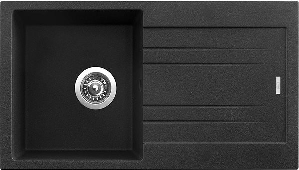 Kitchen Sink and Tap Set Sinks Rapid 780 Granblack + Polo GR ...