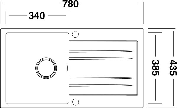 Kitchen Sink and Tap Set Sinks Rapid 780 Granblack + Polo GR ...