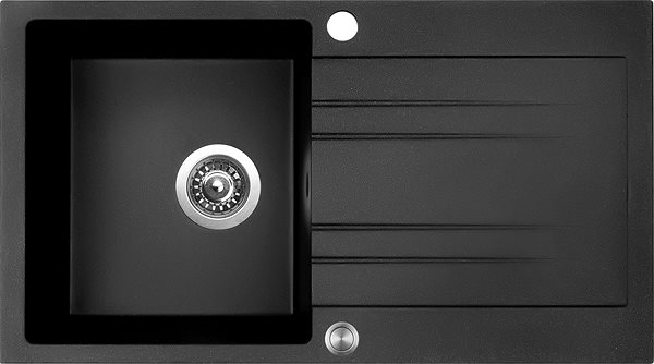 Kitchen Sink and Tap Set Sinks Rapid 780 XC Granblack + Pronto ...