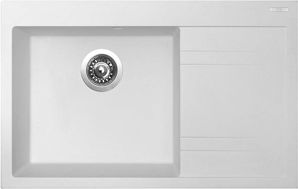 Kitchen Sink and Tap Set Sinks Rim 780 L Milk + Vitalia ...