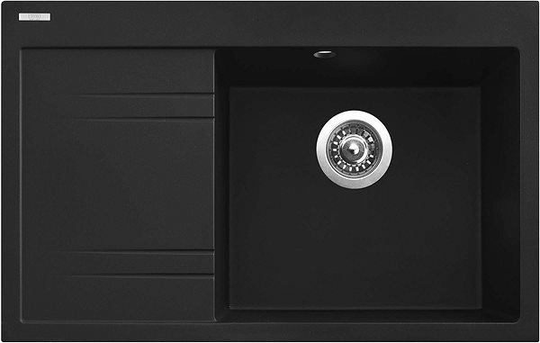 Kitchen Sink and Tap Set Sinks Rim 780 P Metalblack + Mix 3 P GR ...