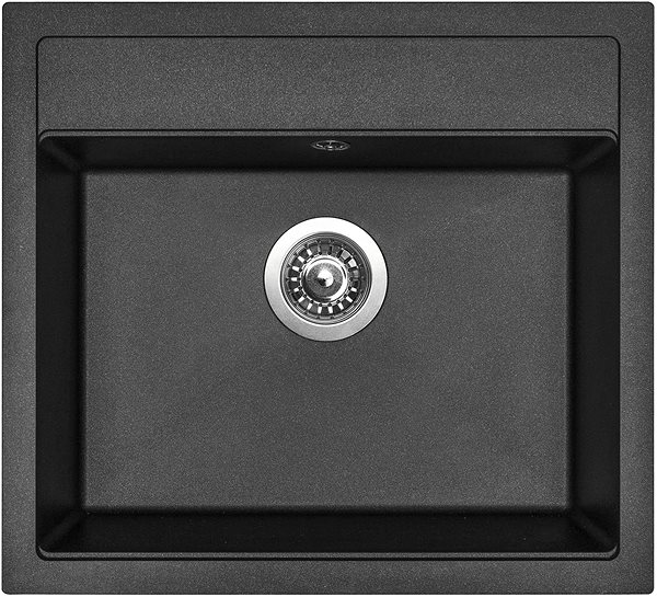 Kitchen Sink and Tap Set Sinks Solo 560 Metalblack + Mix 3 P GR ...