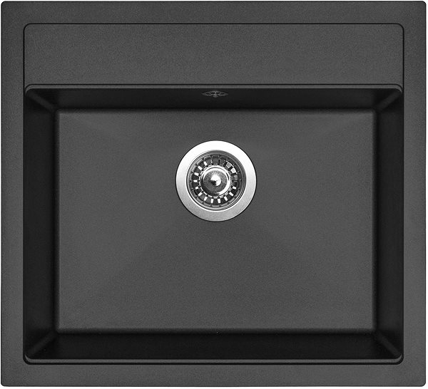 Kitchen Sink and Tap Set Sinks Solo 560 Pureblack + Vitalia ...