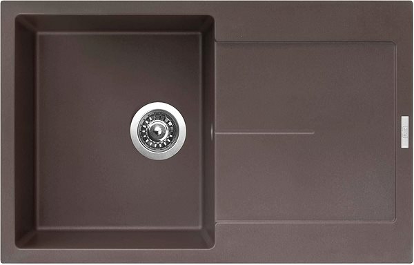 Kitchen Sink and Tap Set Sinks Ultima 790 Marone + Vitalia, black, matt ...