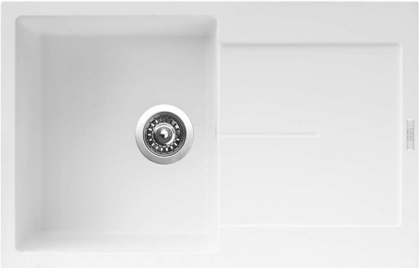 Kitchen Sink and Tap Set Sinks Ultima 790 Milk + Vitalia, black, matt ...