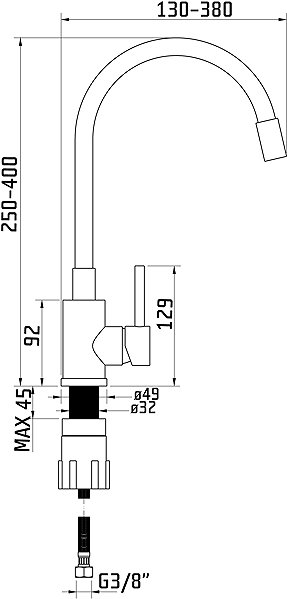 Tap Sinks Elasta stainless steel/grey ...