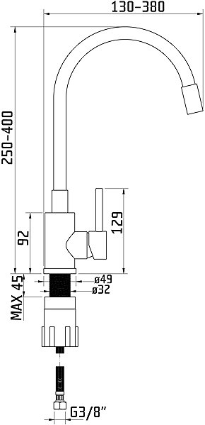 Tap Sinks Elasta black matt ...