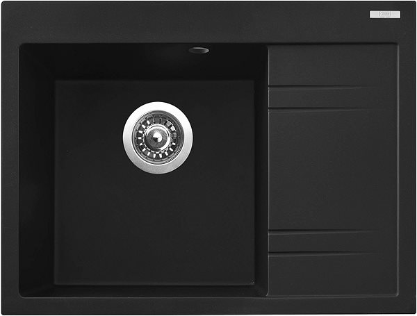 Kitchen Sink and Tap Set Sinks RIM 650 L Metalblack + Vitalia ...