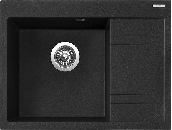 Kitchen Sink and Tap Set Sinks RIM 650 L Granblack + Vitalia GR ...