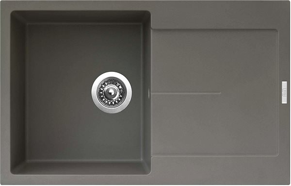 Kitchen Sink and Tap Set Sinks ULTIMA 790 Truffle + Elka black matt ...