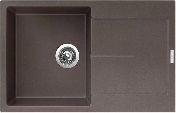 Kitchen Sink and Tap Set Sinks Ultima 790 Marone + Enigma S black matt ...