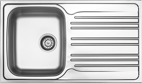 Kitchen Sink and Tap Set Sinks Star 860 + Elasta stainless steel/gray ...