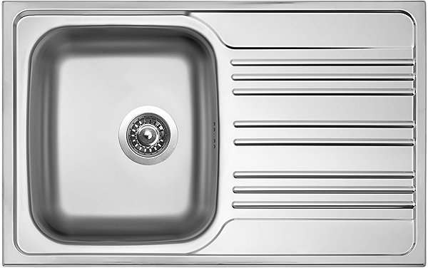 Kitchen Sink and Tap Set Sinks Star 780 + Elasta stainless steel/gray ...