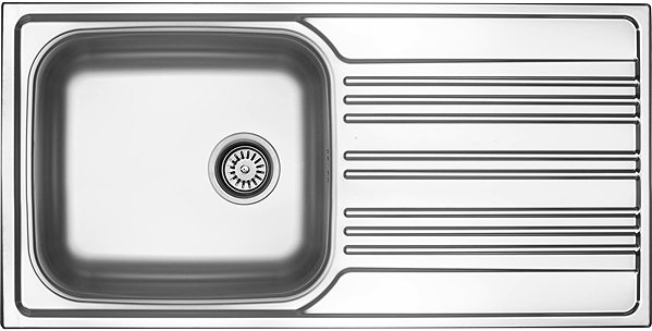 Kitchen Sink and Tap Set Sinks Star 1000 XXL + Elasta stainless steel/gray ...